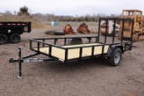 2021 UNUSED LONE WOLF 6' X12' SINGLE AXLE TRAILER