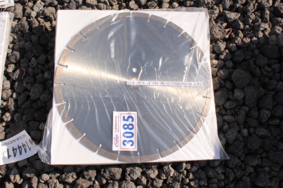 QTY 3) UNUSED 14" PREMINUM DIAMOND BLADES