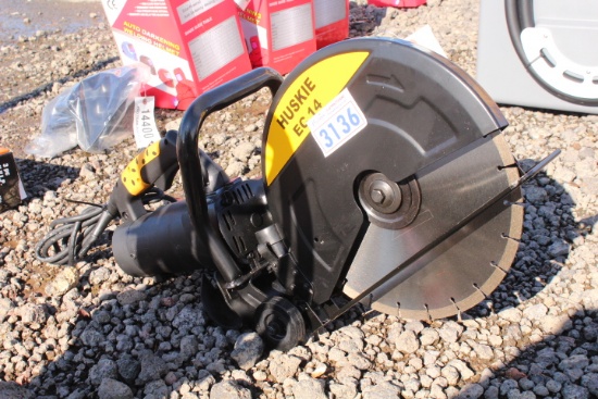 UNUSED HUSKIE EC14 ELECTRIC CONCRETE SAW