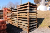 QTY 3) STACKS OF METAL SHELVING