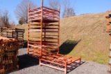 QTY 2) STACKS OF METAL SHELVING