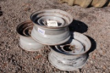 QTY 3) 8 LUG RIMS