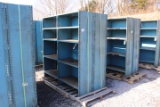 SET OF 6'X6' METAL SHELVING