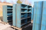 SET OF 6'X6' METAL SHELVING