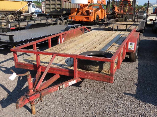 6.5" X 16' BIG BEE TANDEM AXLE BUMPER PULL TRAILER