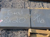 PALLET OF 3/16 SMOOTH METAL PLATE