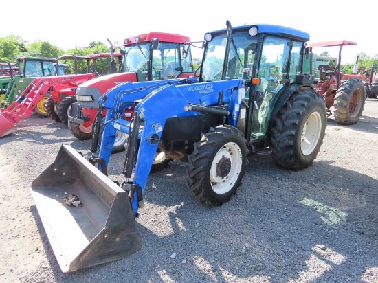 NEW HOLLAND TN65D 4WD CAB TRACTOR WITH LOADER