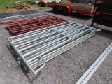 CORRAL PANEL AND QTY 4) 10' METAL GATES