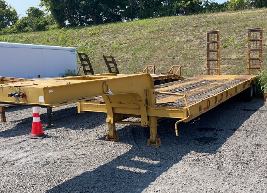 1965 TALBET 30' LOWBOY EQUIPMENT TRAILER