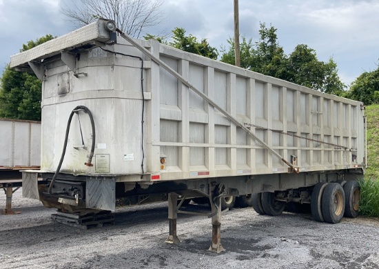 1984 ROGERS 30' TANDEM AXLE SEMI DUMP TRAILER