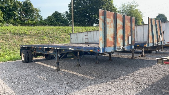 1996 FONTAINE 28' SINGLE AXLE FLATBED SEMI TRAILER