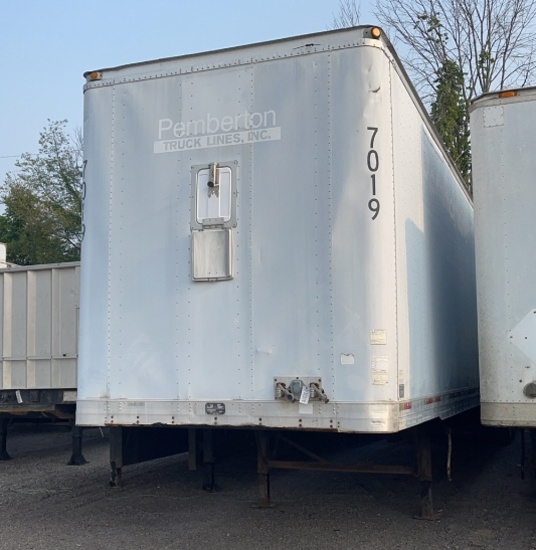 1999 TRAIL MOBILE 53' SEMI BOX TRAILER