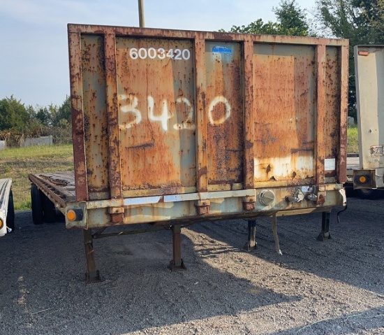 1992 GREAT DANE 48' SEMI FLATBED TRAILER