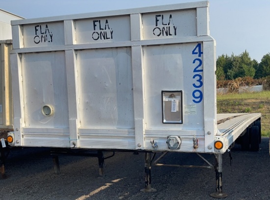 1988 McCULLOUGH 45' SPREAD AXLE FLATBED TRAILER
