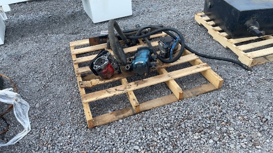 PALLET OF PTO PUMP PARTS