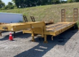 1965 TALBET 30' LOWBOY EQUIPMENT TRAILER