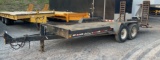 '07 REDI HAUL PINTLE HITCH TANDEM AXLE 19' TRAILER