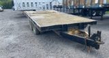 1974 MILLER 20' TILT TOP PINTLE HITCH TRAILER