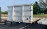 1989 EAST 45' SPREAD AXLE FLATBED SEMI TRAILER