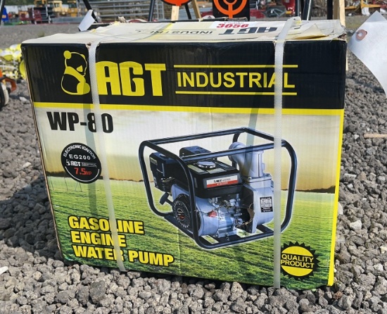 UNUSED AGT INDUSTRIAL WP-80 WATER PUMP