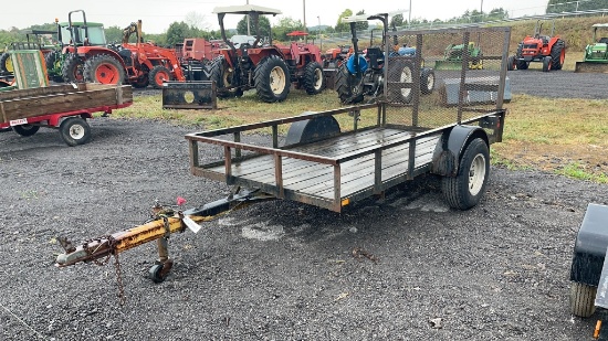 5'X10' SINGLE AXLE BUMPER PULL TRAILER