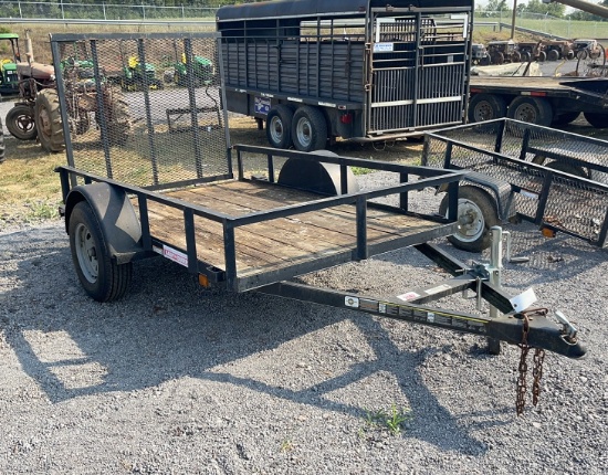 8' BUMPER PULL SINGLE AXLE UTILITY TRAILER
