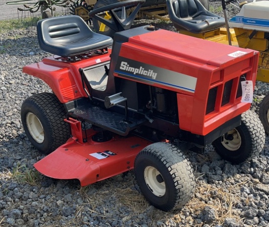 SIMPLICITY 12RTH RIDING LAWN MOWER