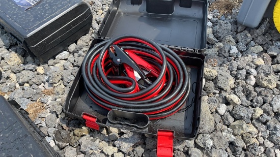 UNUSED 25' HVY. DUTY 1 GAUGE 800AMP BOOSTER CABLES