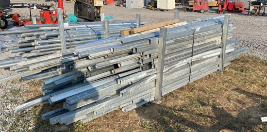 PILE OF GALVANIZED SQUARE TUBING