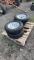 QTY 4) UNUSED 5 LUG TRAILER TIRES