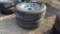 QTY 2) 205/75/R15 TRAILER TIRES ON 5 LUG RIMS