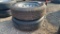 QTY 2) 205/75/R15 TRAILER TIRES ON 5 LUG RIMS