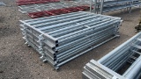 QTY 10) UNUSED 6'X9' GALVANIZED CORRAL PANELS