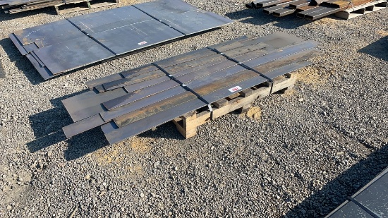 PALLET OF MISC. 3/16" FLAT PLATE A36 METAL