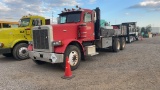 1988 PETERBILT 378 FLATBED TANDEM AXLE TRUCK