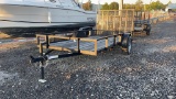 UNUSED A AND D 6'X12' BUMPER PULL UTILITY TRAILER