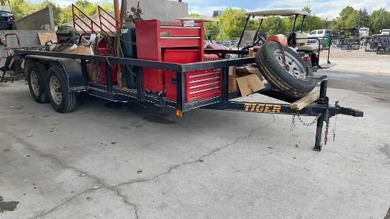 2017 TIGER 16'X83" TANDEM AXLE BUMPER PULL TRAILER