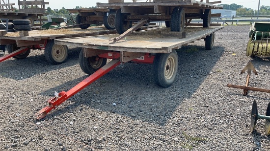 KORY 6872 6 LUG RUNNING GEAR WITH 24' WOOD FLATBED