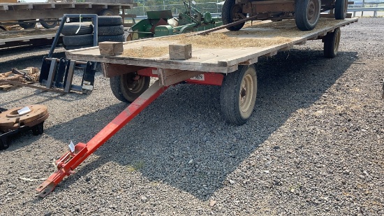 KORY 6872 6 LUG RUNNING GEAR WITH 24' WOOD FLATBED