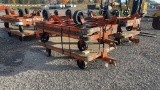 QTY 3) 4'X6' ROLLING CARTS