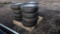 QTY 4) 205/75/R15 TRAILER TIRES ON 5 LUG RIMS