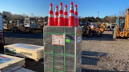 QTY) 252 29" REFLECTIVE TRAFFIC CONES