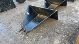 UNUSED SKID STEER STUMP BUCKET