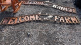 WELCOME TO THE FARM METAL SIGN