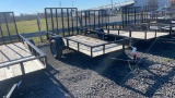 2021 UNUSED A&D 10' BUMPER PULL UTILITY TRAILER