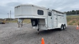 '03 W-W 18' ALUMINUM STOCK COMBO GOOSENECK TRAILER