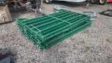 QTY 10) 8' 6BAR CORRAL PANELS WITH PINS