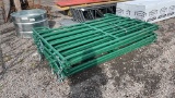 QTY 10) 8' 6BAR CORRAL PANELS WITH PINS