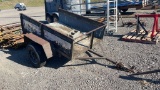 4'X6' SINGLE AXLE BUMPER PULL TRAILER