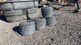 QTY 4) ROLLS OF BARBED WIRE